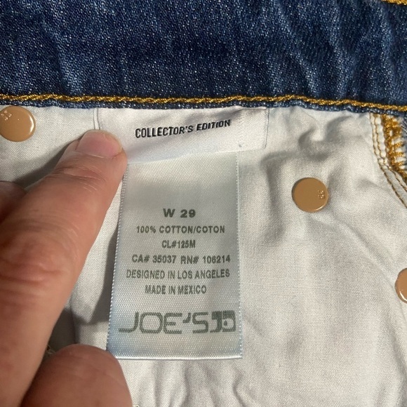 Joes Jeans EUC distressed high rise front slit denim pencil skirt size 29 - Picture 3 of 6